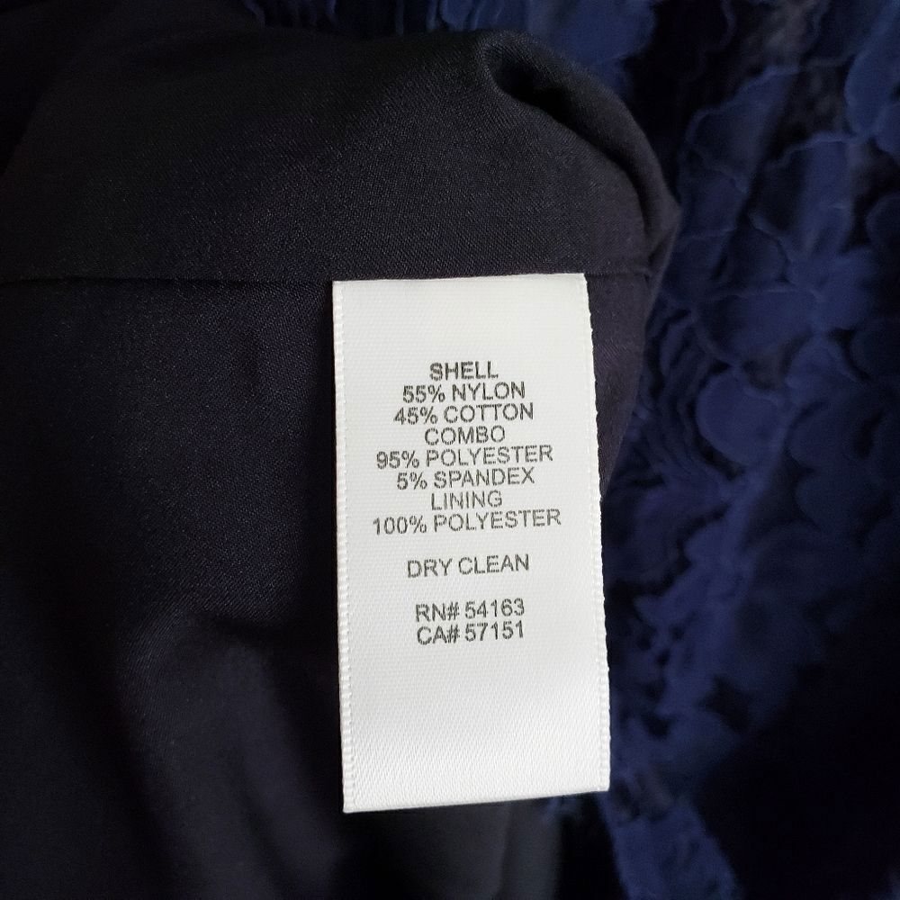 Eliza J Navy High Neck Lace Sheath Dress - Picture 7 of 8